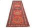 13 Ft Rusty Red Ersari Afghan Hand Knotted Veg Dye Wool Runner Rug